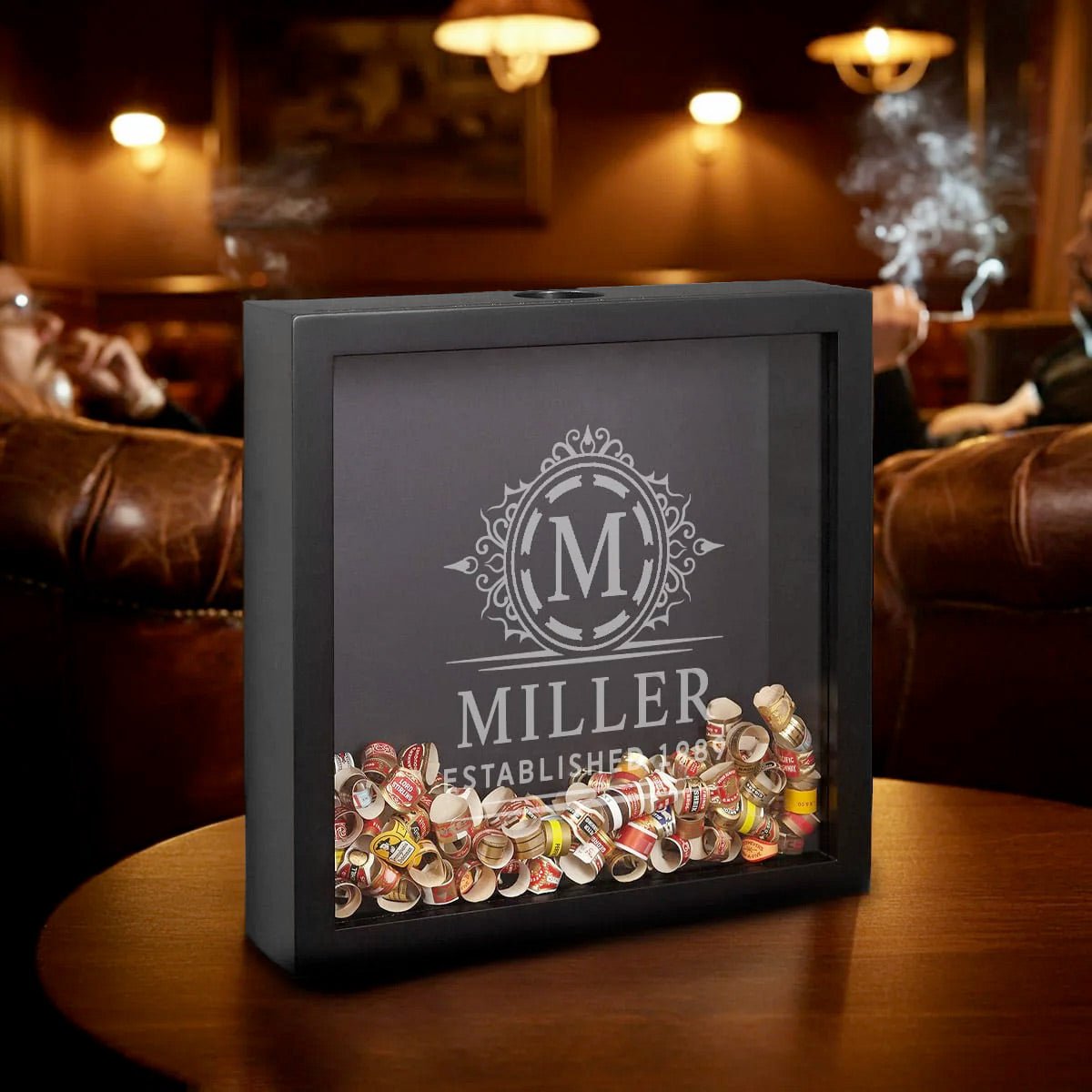 Personalized Shadow Box for Cigar Bands