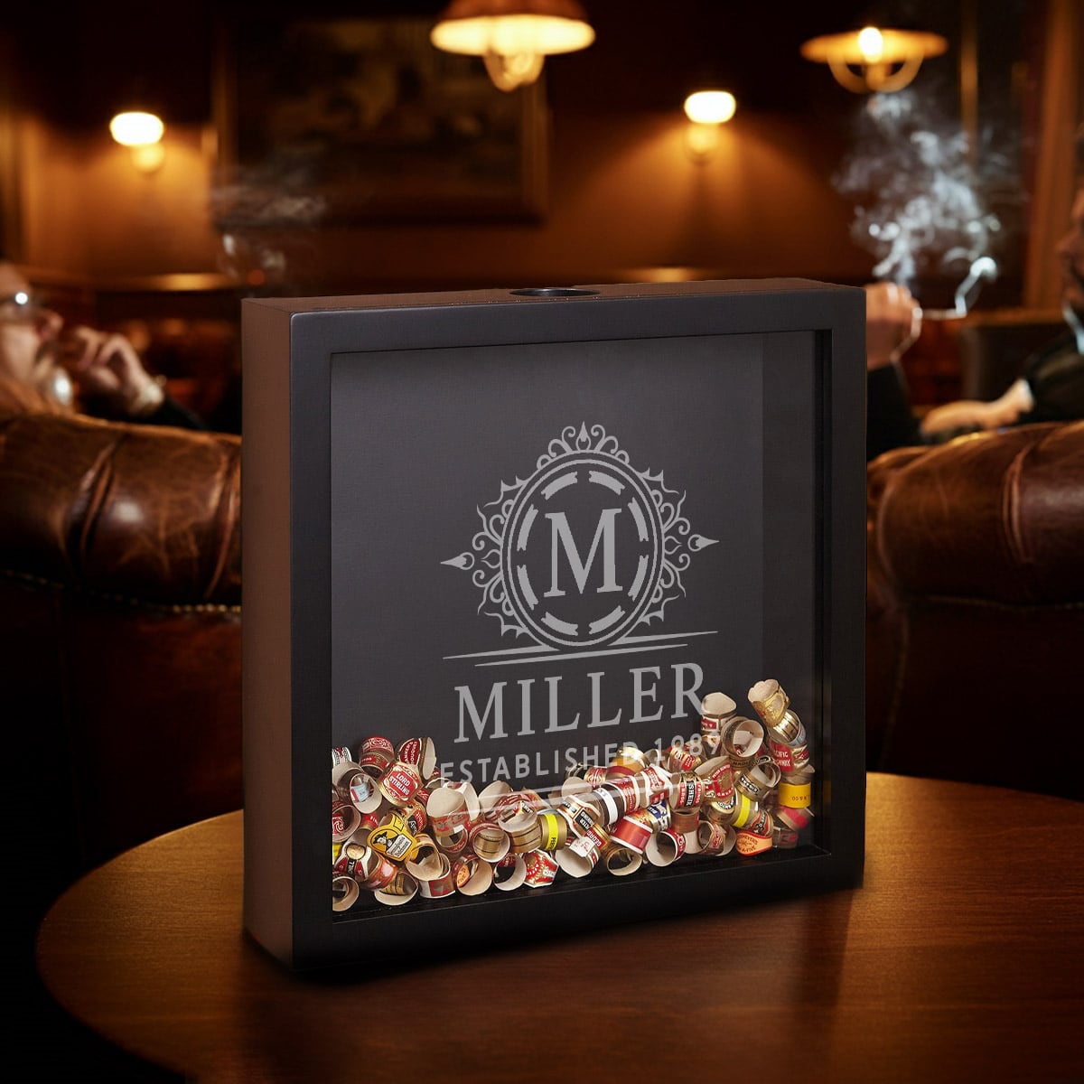 Personalized Shadow Box for Cigar Bands