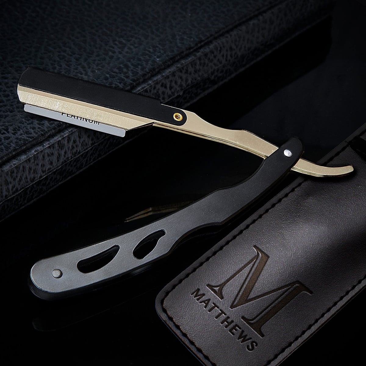 Benton Custom Straight Razor Kit with Replacement Blades 