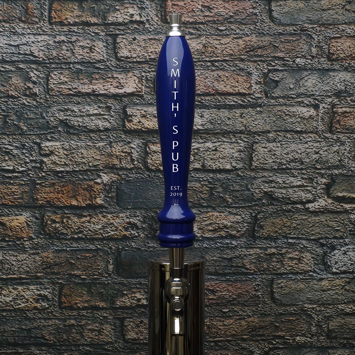 Personalized True Blue Beer Tap Handle