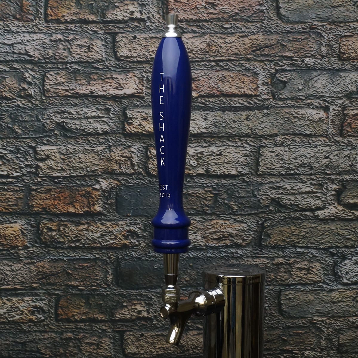 Personalized True Blue Beer Tap Handle