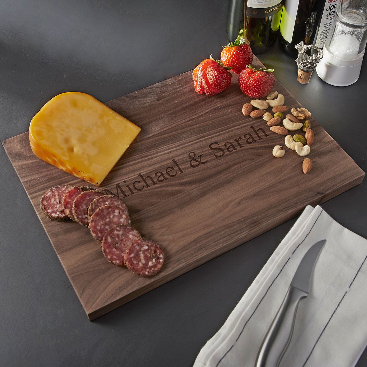 Personalized Walnut Charcuterie Board - Standard