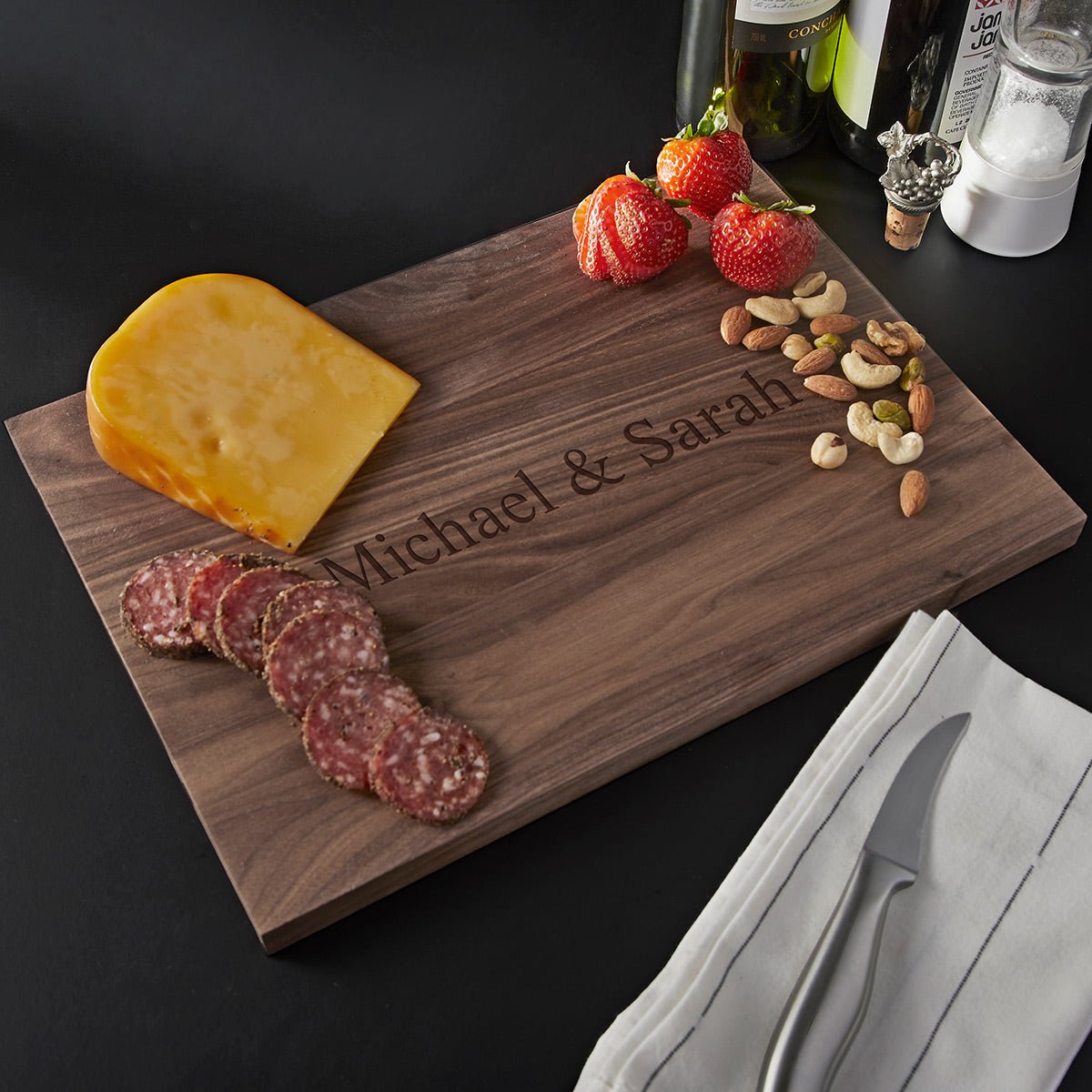 Personalized Walnut Charcuterie Board - Standard