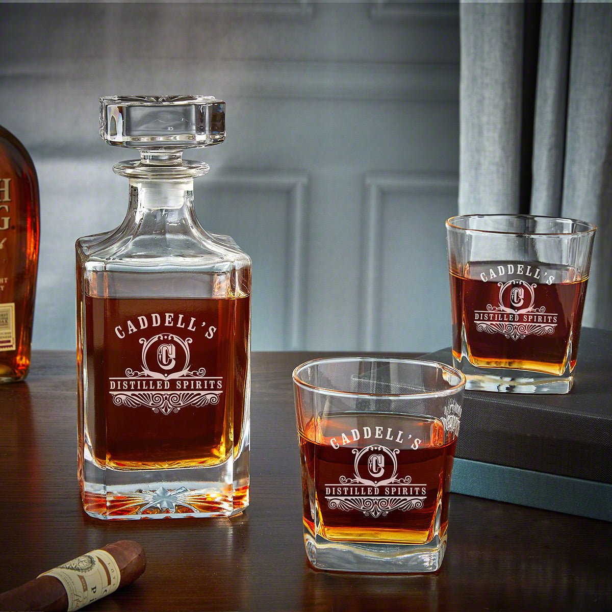 Personalized Whiskey Decanter Set