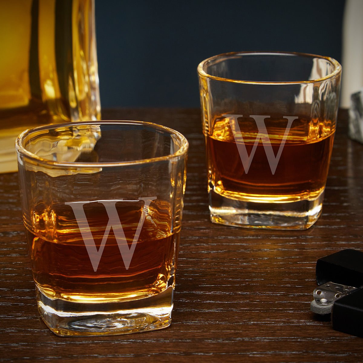 Personalized Whiskey Stones and Glasses Gift Set