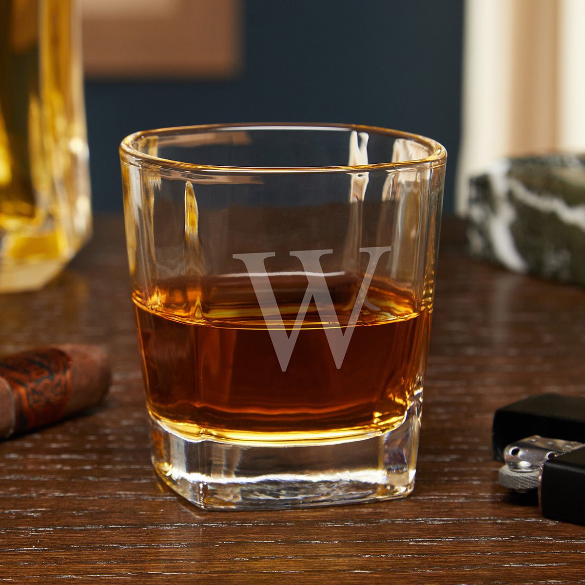 Personalized Whiskey Stones and Glasses Gift Set