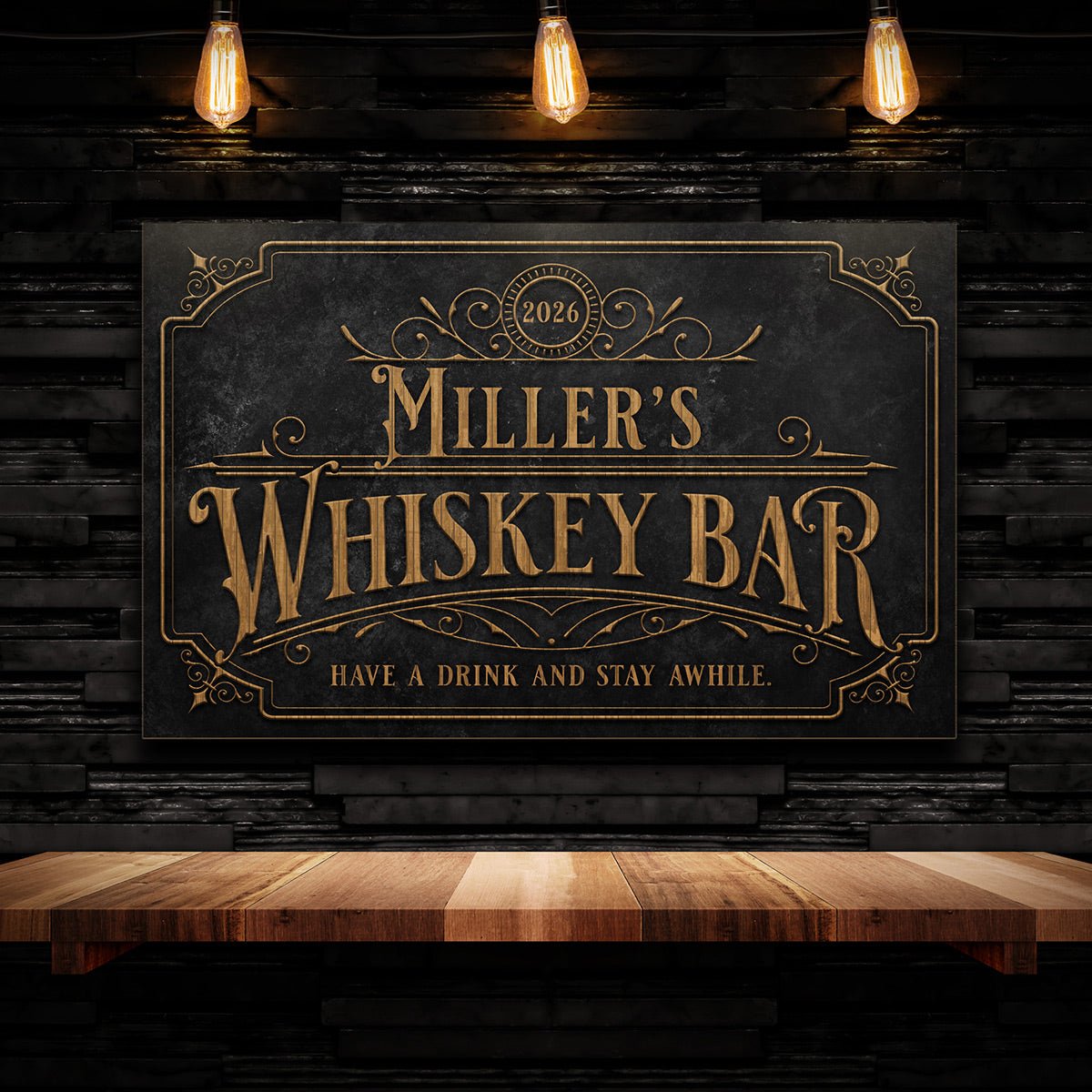 Private Reserve Custom Bar Sign - Whiskey Bar Sign