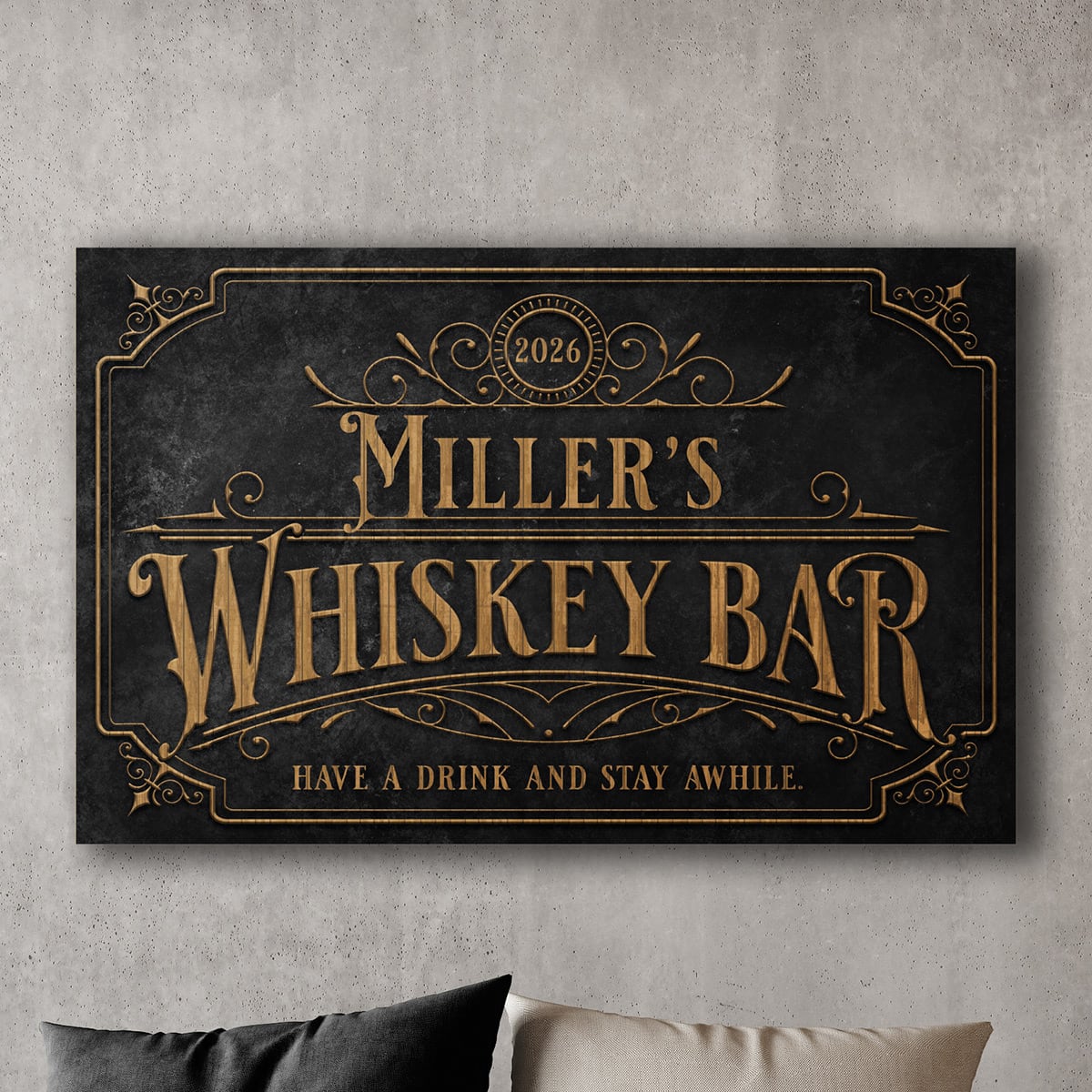 Private Reserve Custom Bar Sign - Whiskey Bar Sign