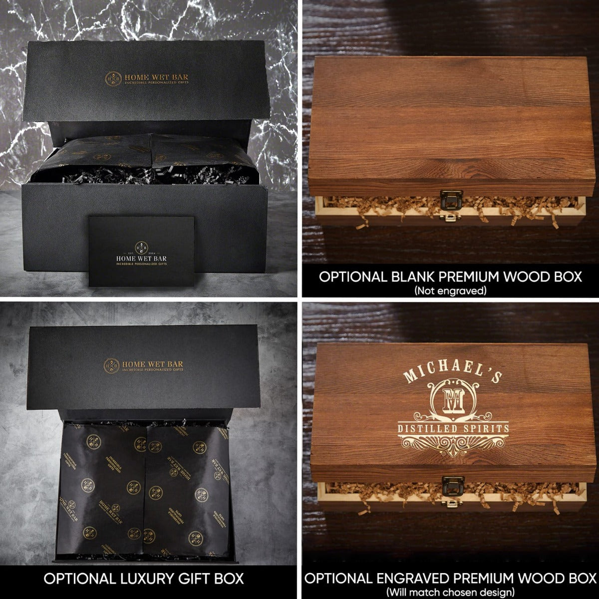 Custom 6pc Cigar Gift Set with Twist Glasses