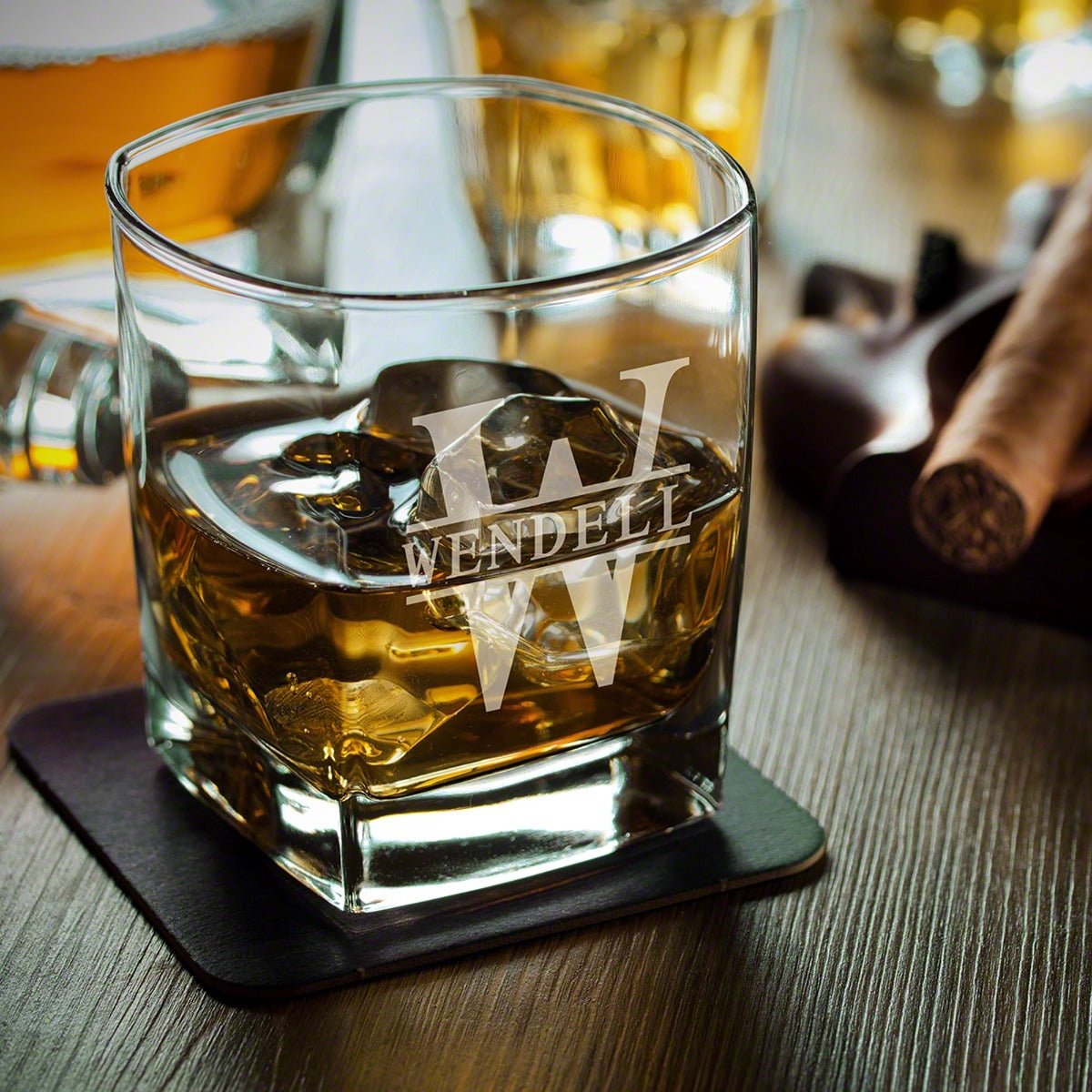 Rutherford Personalized Whiskey Glasses