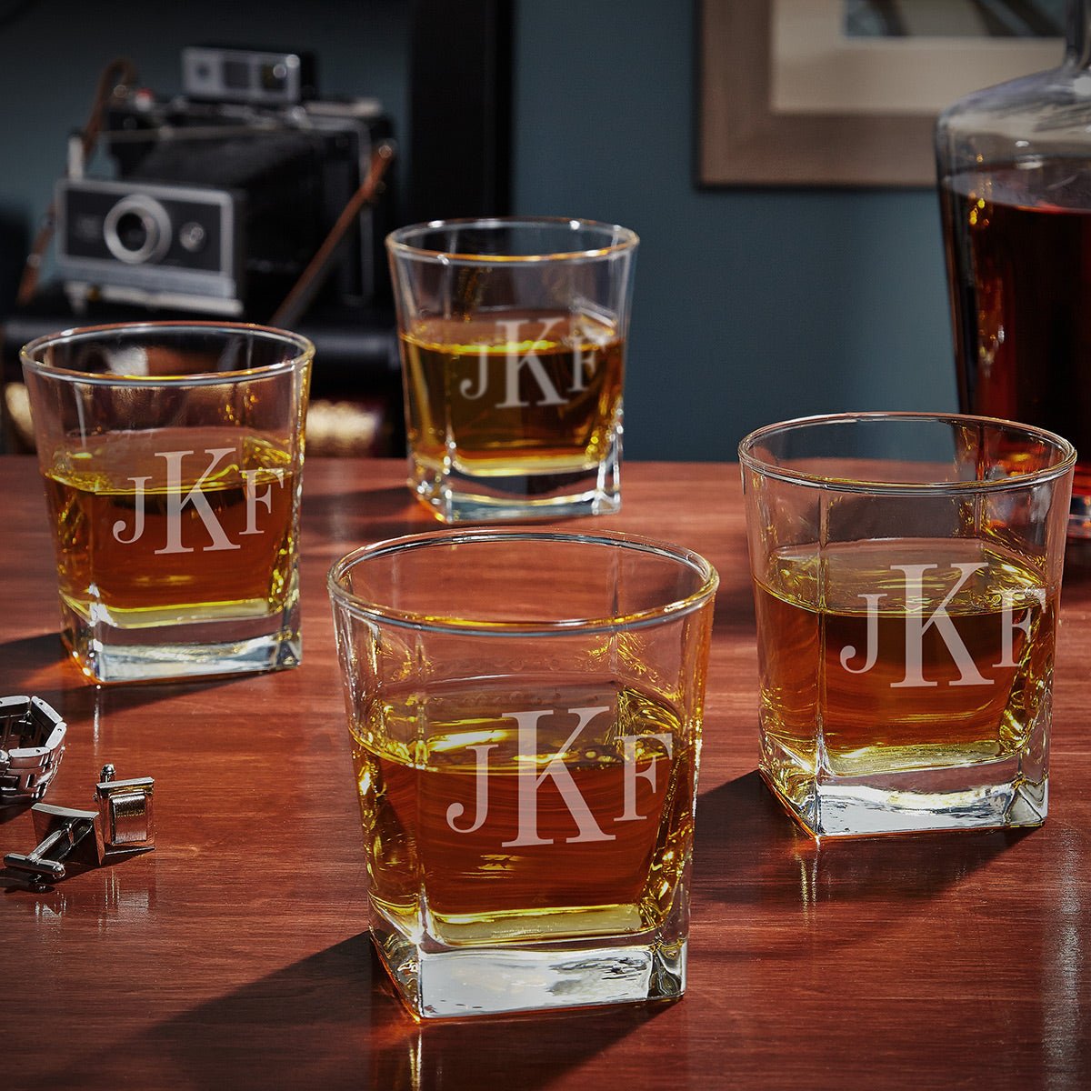 Rutherford Personalized Whiskey Glasses