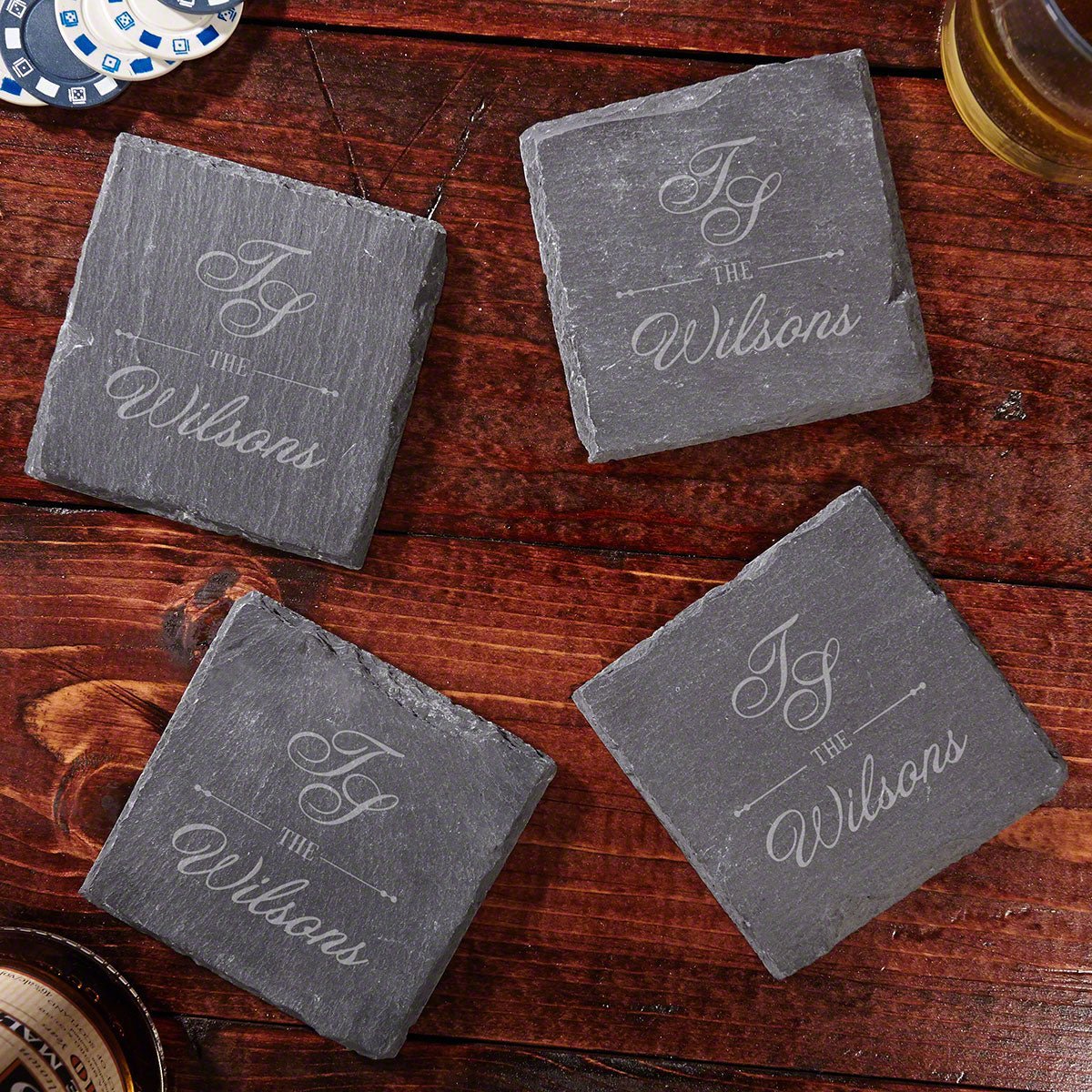 Sheridan Personalized Slate Coasters