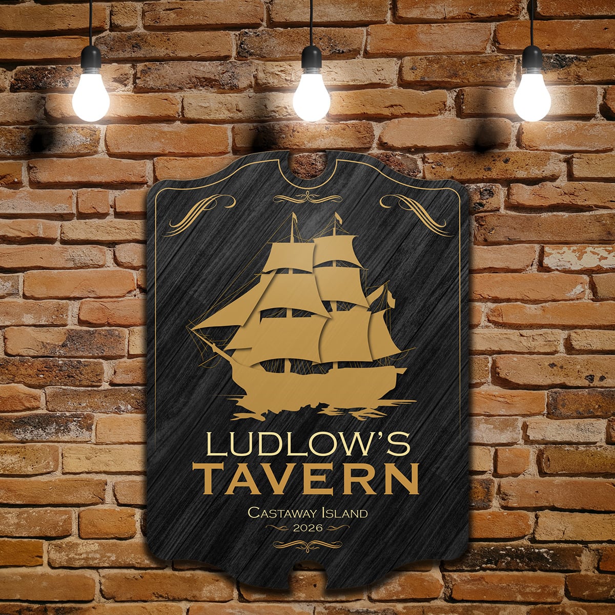 Shipyard Tavern Wooden Custom Sign