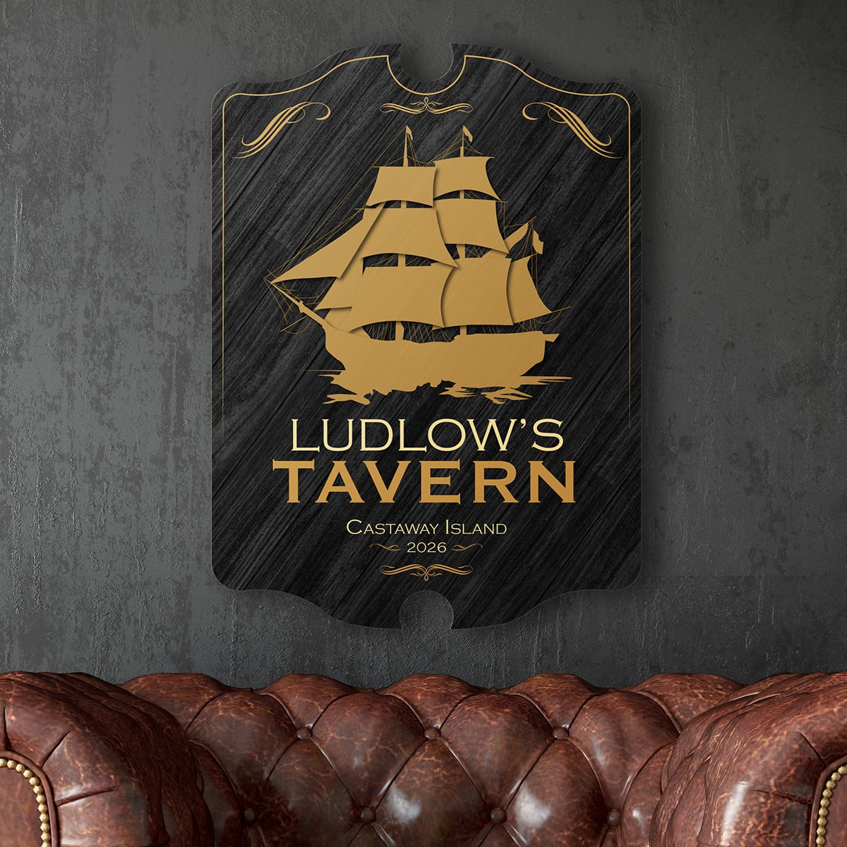 Shipyard Tavern Wooden Custom Sign