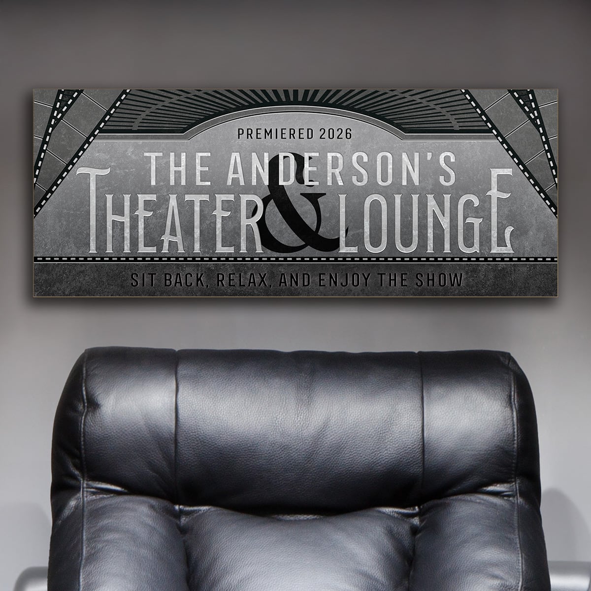 Silver Screen Custom Theater & Lounge Sign