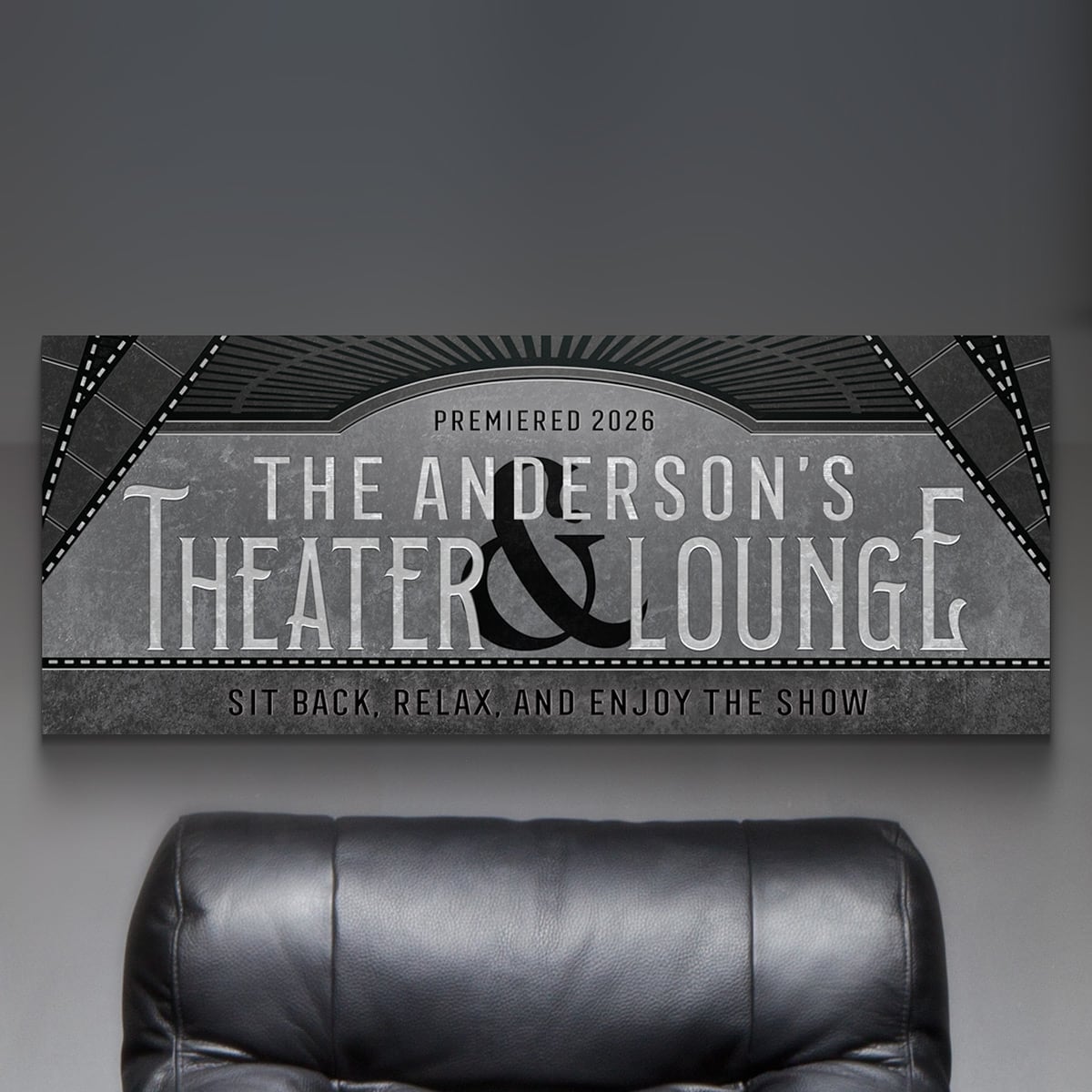 Silver Screen Custom Theater & Lounge Sign