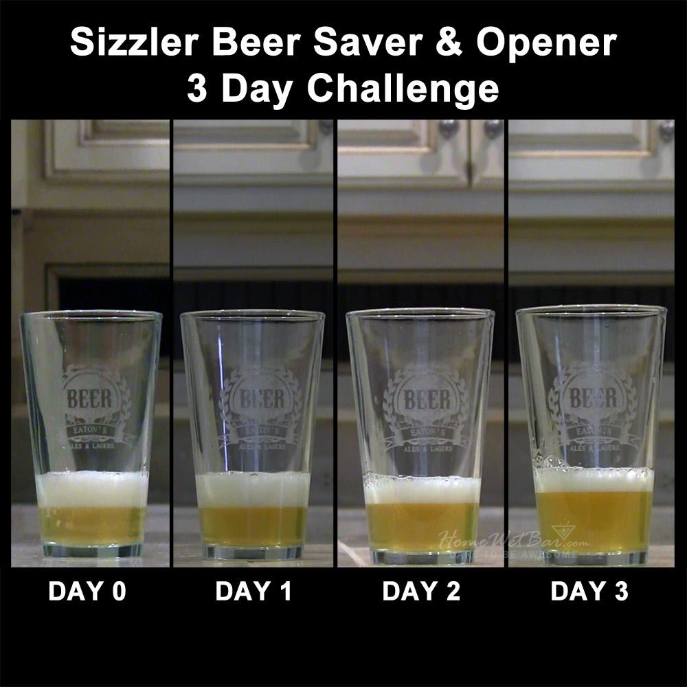 Sizzler Beer Saver & Bottle Opener