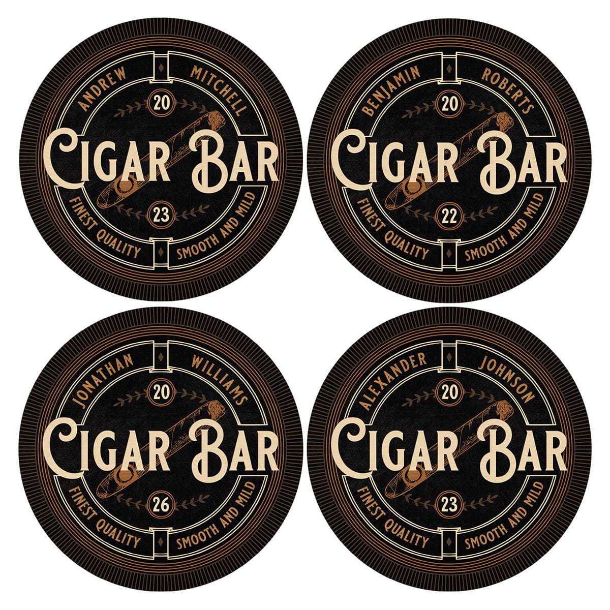Smooth and Mild Custom Cigar Bar Sign