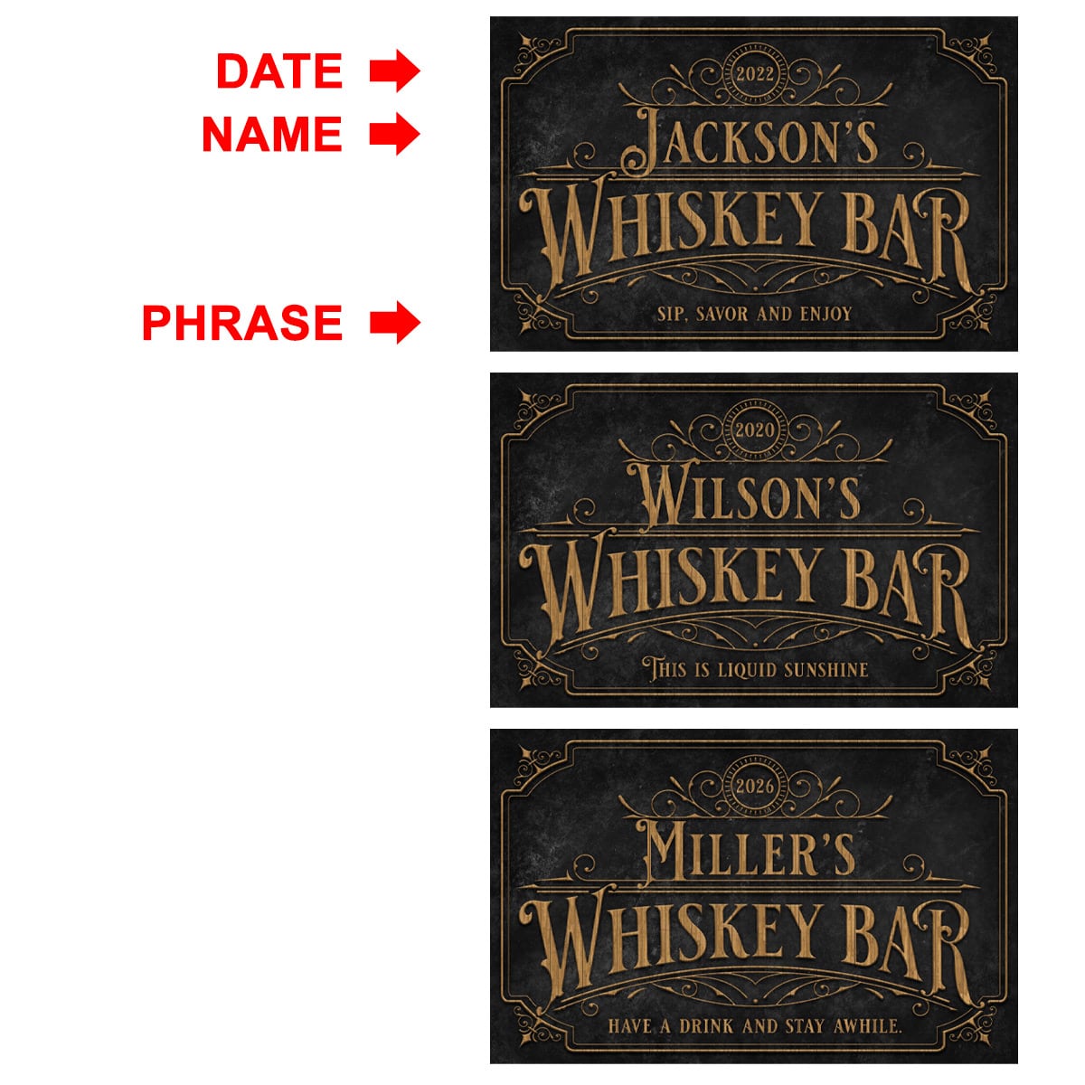 Private Reserve Custom Bar Sign - Whiskey Bar Sign