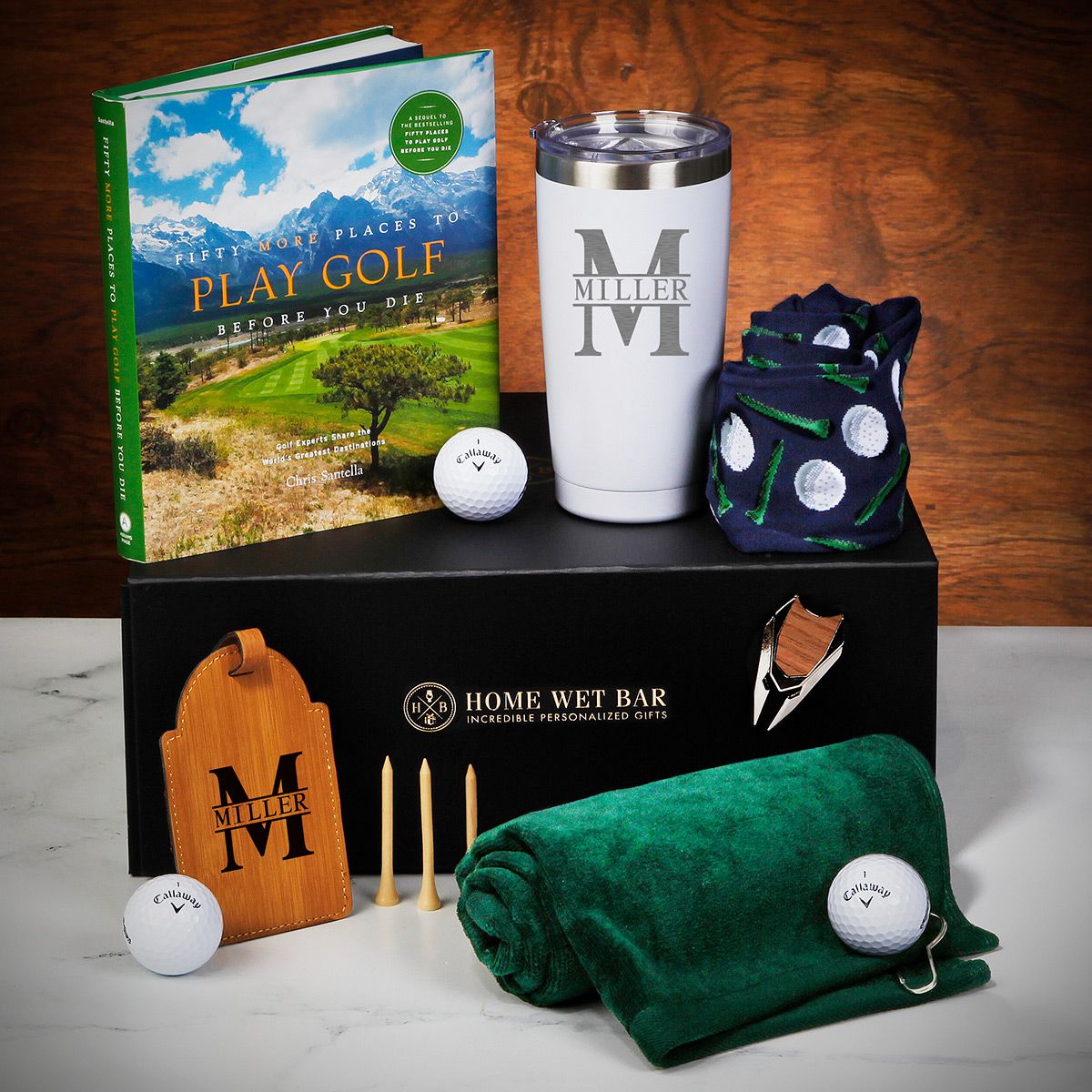 St. Andrews Golf Gift Basket - Golf Accessories for Men