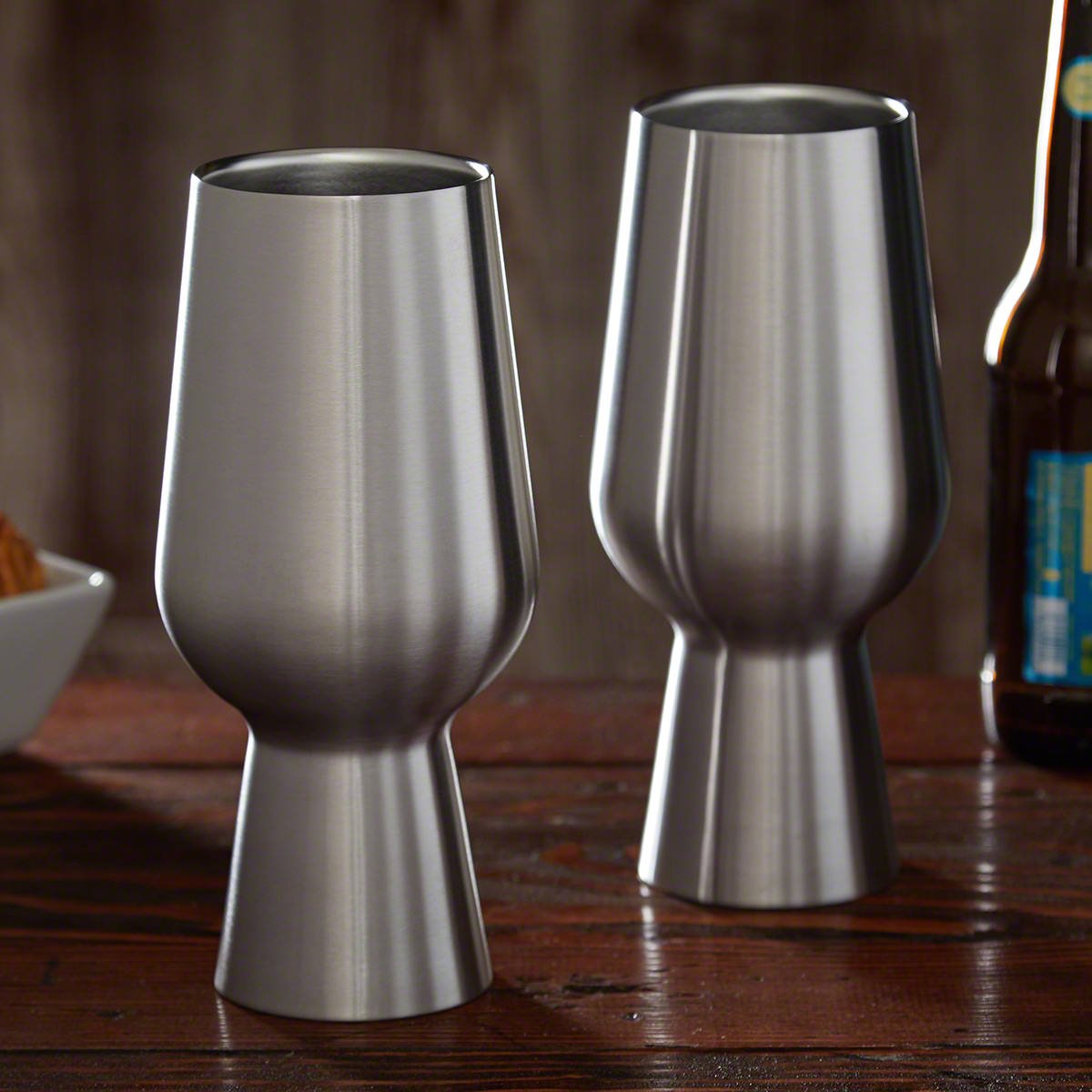 Stainless Steel Insulated Pint Glasses Set of 2