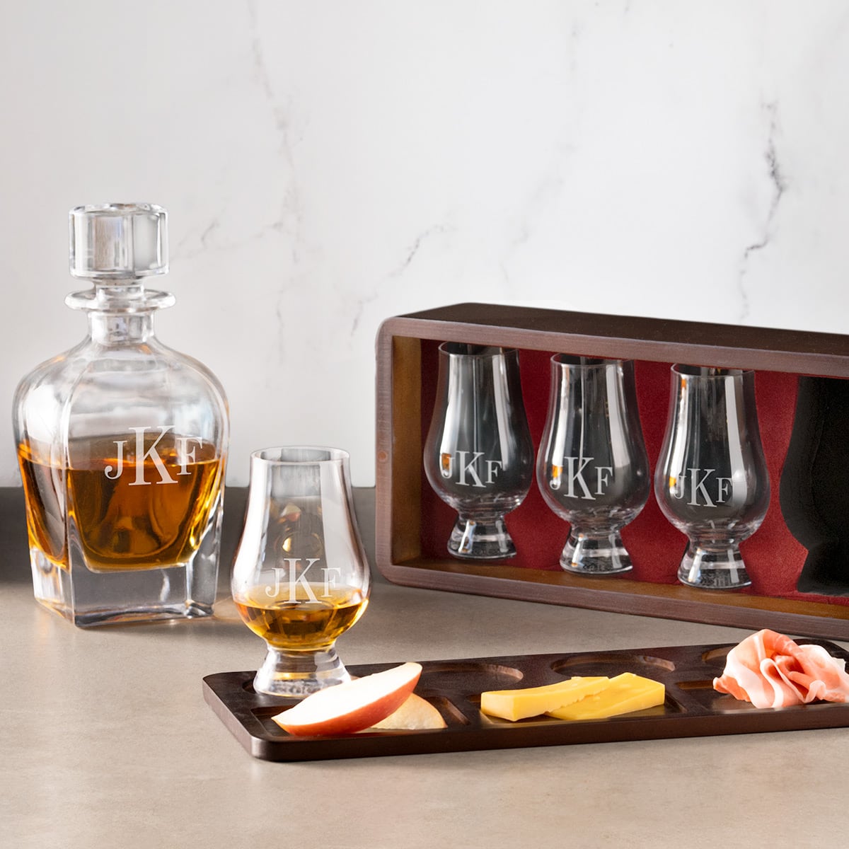 Stanton Grand Glencairn Whiskey Tasting Set with Decanter & Glasses