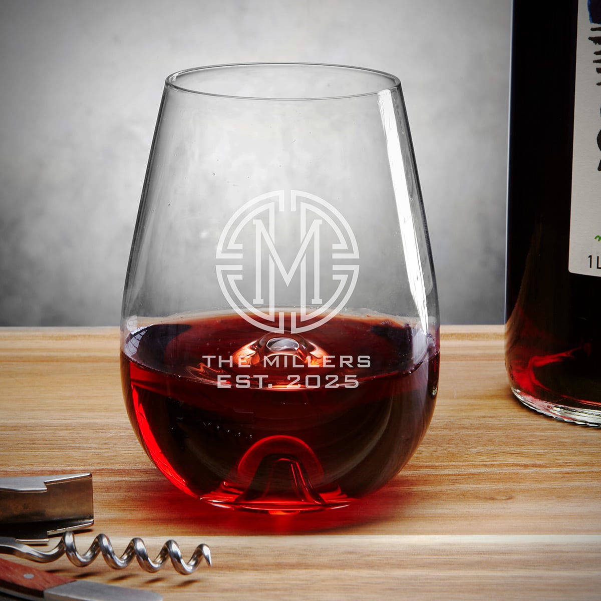 Stolzle Personalized Aerating Wine Glass Stemless 