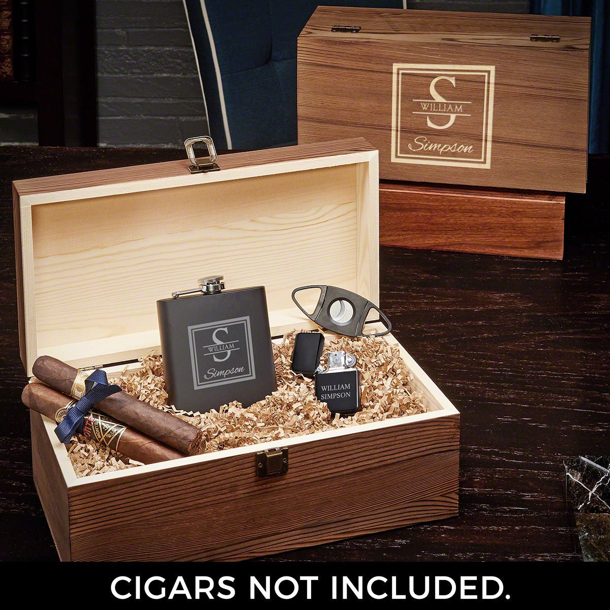 Custom Monogram Cigar Box - Cigar Humidor – Cigar Holder Box – Cigar Humidor Gift – Groomsman Cigar Gifts newest – Wood Cigar Box–Cigar Gifts