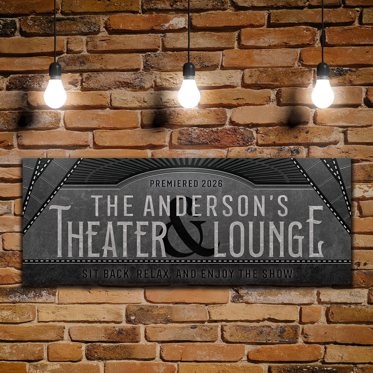 Silver Screen Custom Theater  & Lounge Sign