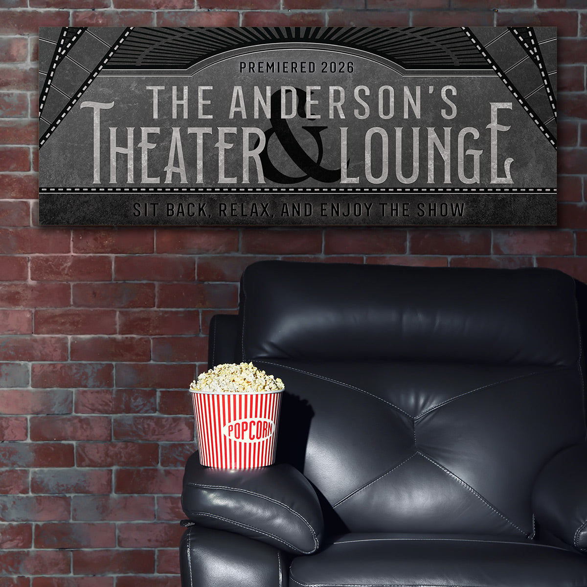 Silver Screen Custom Theater  & Lounge Sign