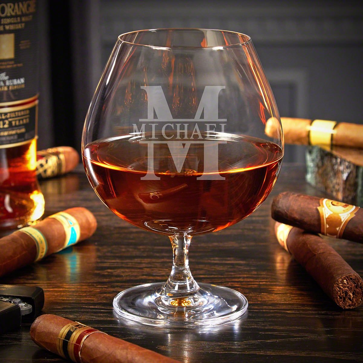 Monogrammed Cognac Brandy Glass