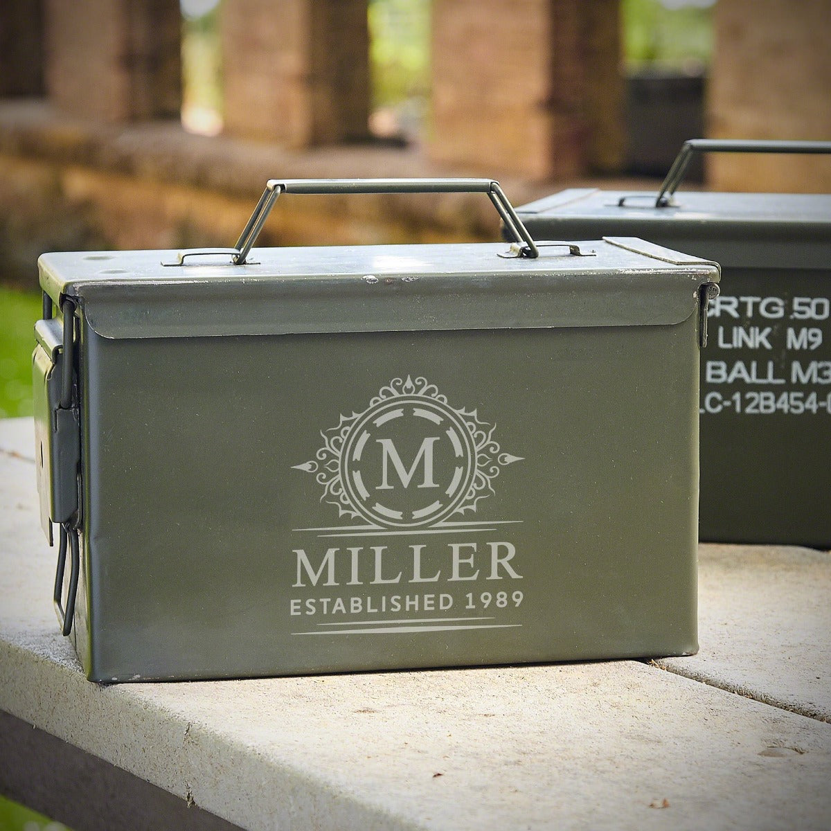 Personalized 50 Cal Ammo Can & Hatchet - 5pc Beer Gift Set for Men