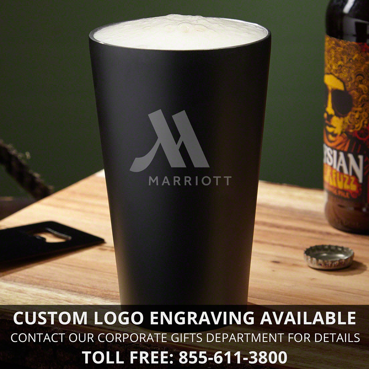 Engraved Insulated Stainless Steel Pint Glass