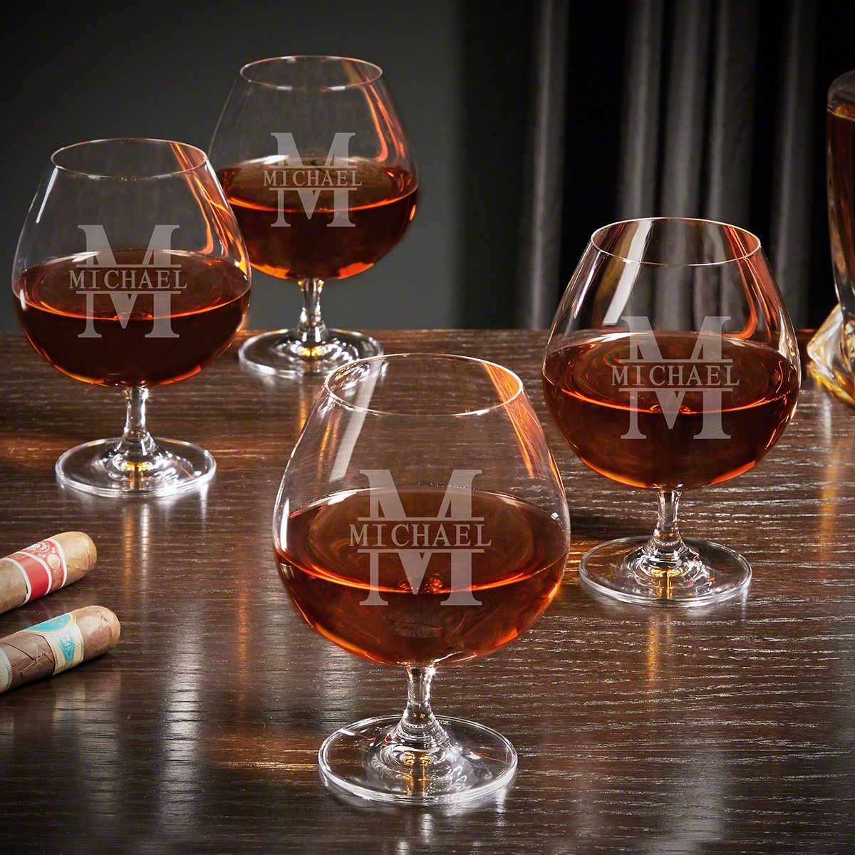 Personalized Grand Cognac Glasses Set of 4