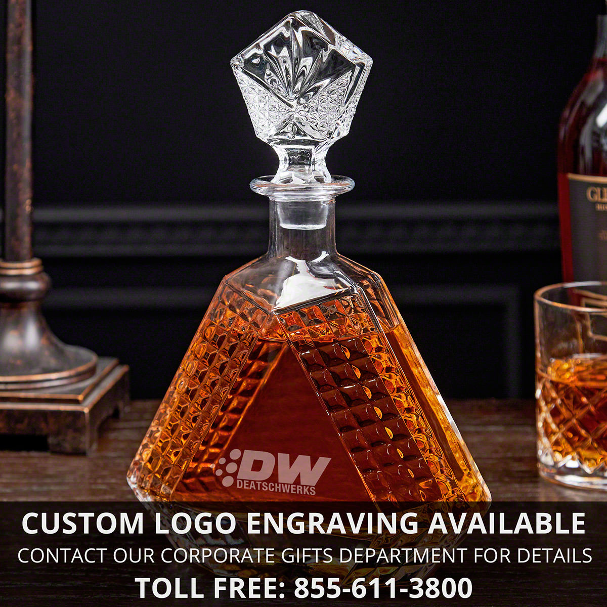 Custom Devonshire Whiskey Decanter Set