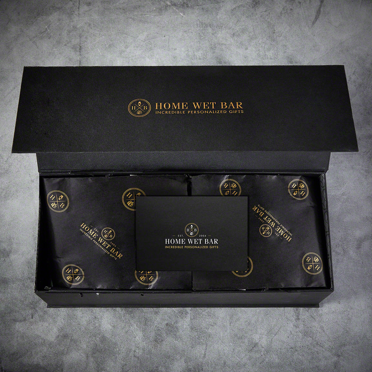 Customized Glencairn Whiskey Glasses and Luxury Box Set - 5pc 