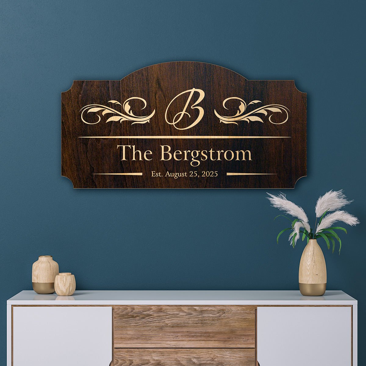 Westcott Personalized Family Name Sign (Signature Series)