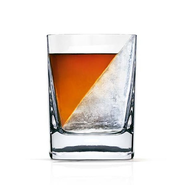 Whiskey Wedge Rocks Glass and Ice Form, Engravable