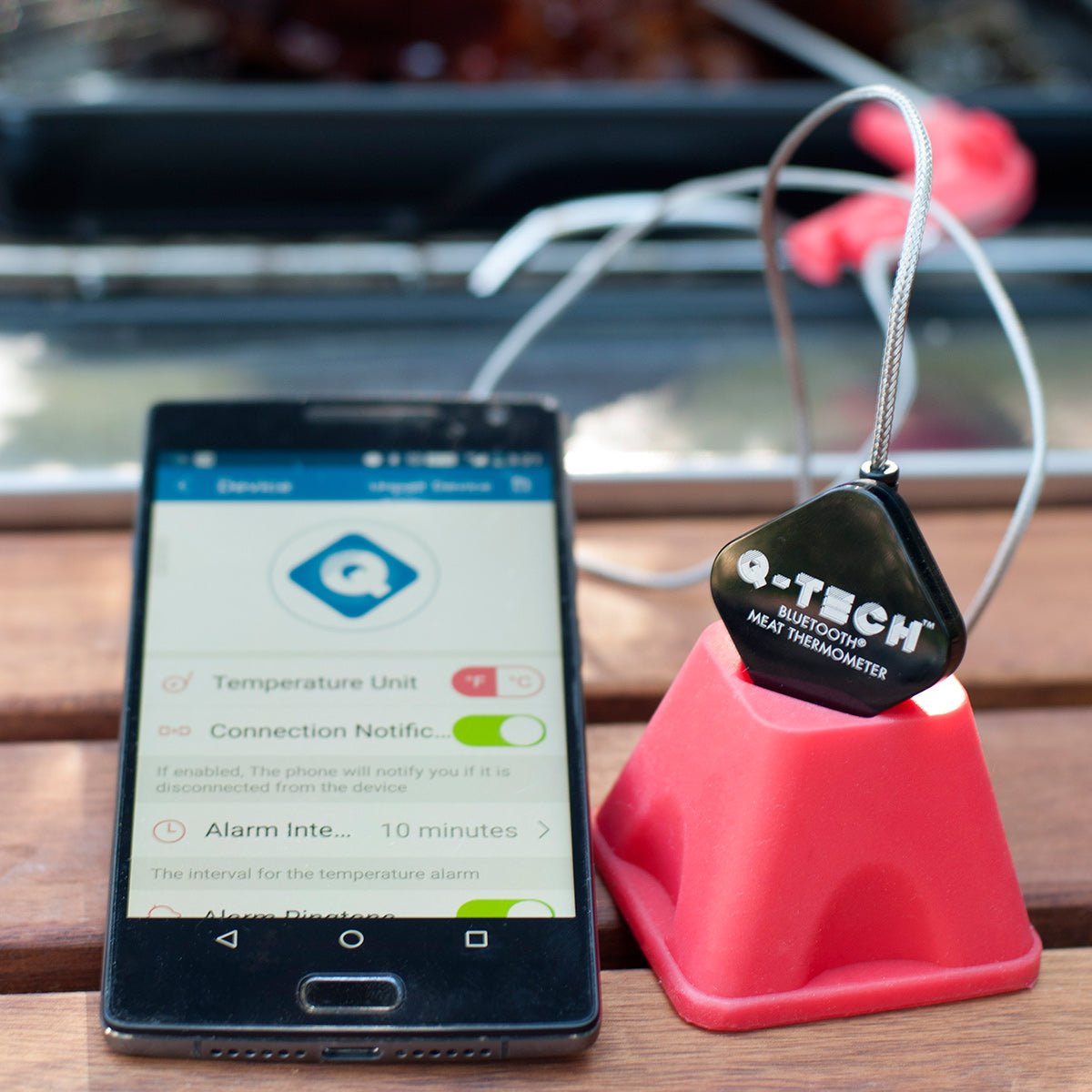 Wireless Bluetooth Meat Thermometer by Q - TECH