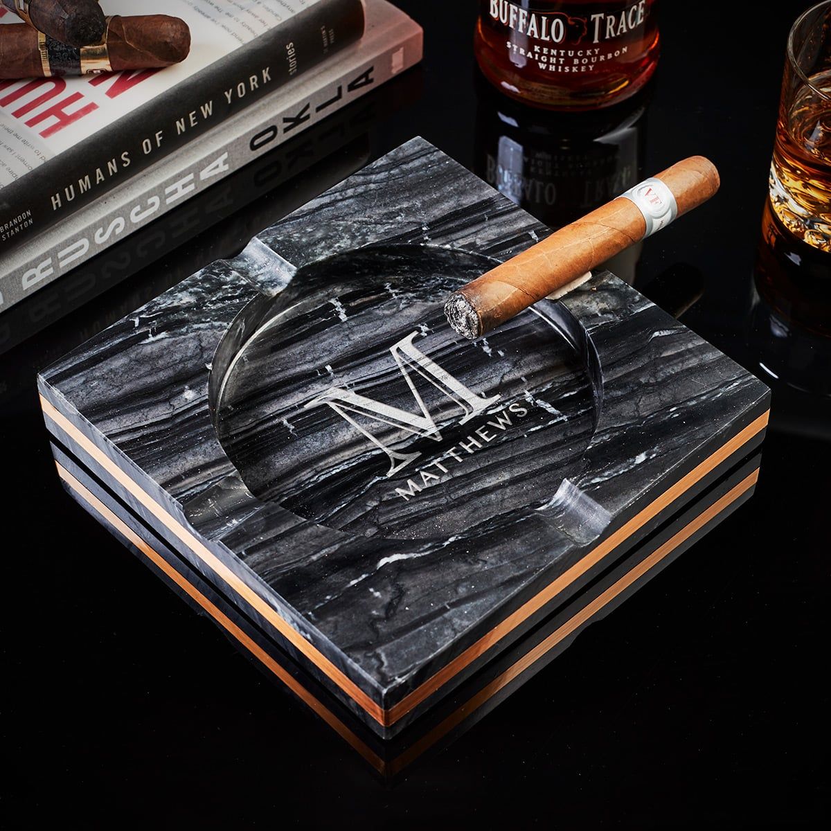 Bradford Custom Marble Cigar Ashtray
